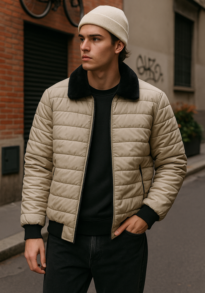 Krem Şişme Mont 3020