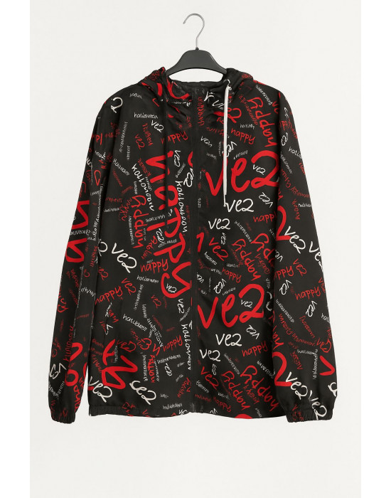 KIRMIZI DESENLİ YAĞMURLUK