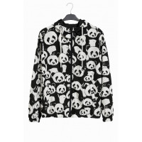 SİYAH PANDA DESENLİ YAĞMURLUK