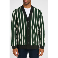 YEŞİL BEYAZ ÇİZGİLİ HIRKA