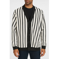 SİYAH BEYAZ ÇİZGİLİ HIRKA