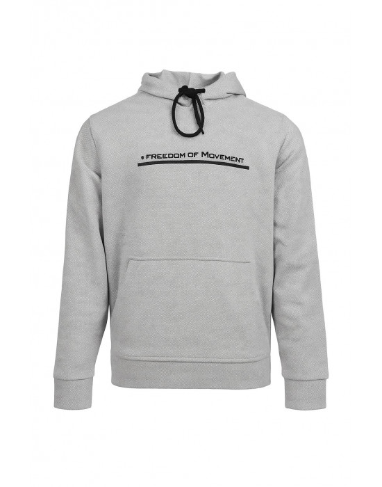 GRİ FREEDOM KAPÜŞONLU SWEATSHİRT