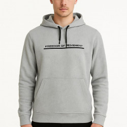 GRİ FREEDOM KAPÜŞONLU SWEATSHİRT