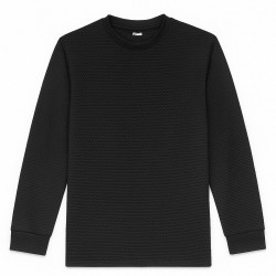 SİYAH DESENLİ SWEATSHİRT