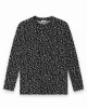 SİYAH BEYAZ DESENLİ SWEATSHİRT