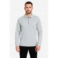 GRİ FERMUAR YAKA SWEATSHİRT