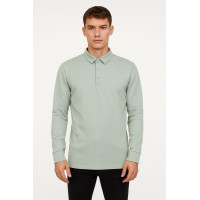 YEŞİL POLO YAKA SWEATSHİRT