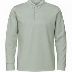 YEŞİL POLO YAKA SWEATSHİRT