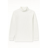 BEYAZ BOĞAZLI SWEATSHİRT