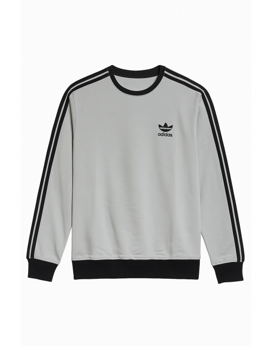 GRİ ÇİZGİLİ SWEATSHİRT