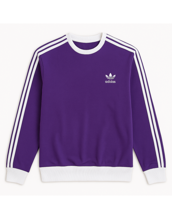 MOR ÇİZGİLİ SWEATSHİRT