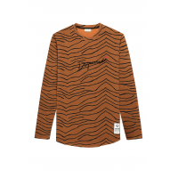 KAHVERENGİ ÇİZGİLİ SWEATSHİRT