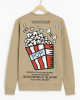 GRİ POPCORN BASKILI SWEATSHİRT