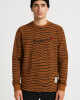 KAHVERENGİ ÇİZGİLİ SWEATSHİRT