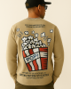 GRİ POPCORN BASKILI SWEATSHİRT