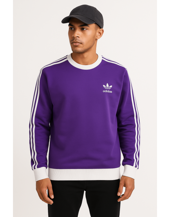 MOR ÇİZGİLİ SWEATSHİRT