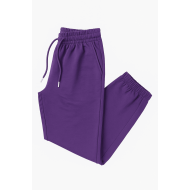 Mor Paça Lastikli Eşofman Altı 