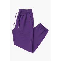 Mor Paça Lastikli Eşofman Altı 