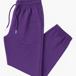 Mor Paça Lastikli Eşofman Altı 