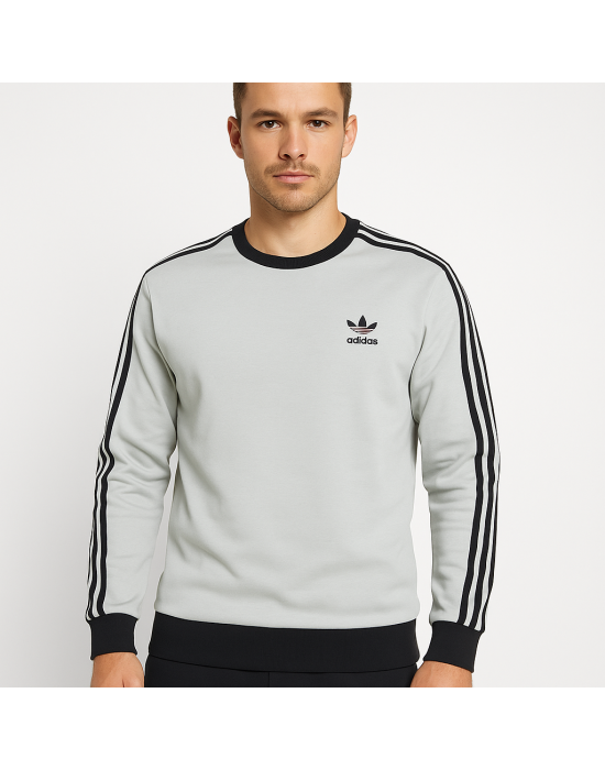 GRİ ÇİZGİLİ SWEATSHİRT