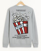 GRİ POPCORN BASKILI SWEATSHİRT