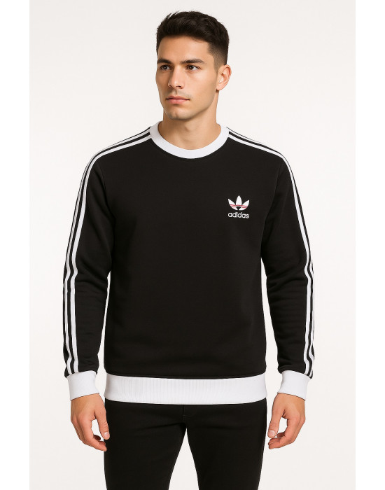 SİYAH ÇİZGİLİ SWEATSHİRT