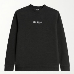 SİYAH THE ROYAL BASKILI SWEATSHİRT