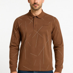 KAHVERENGİ ÇİZGİLİ SWEATSHİRT