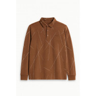 KAHVERENGİ ÇİZGİLİ SWEATSHİRT