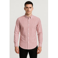 PEMBE ÇİZGİLİ GÖMLEK  