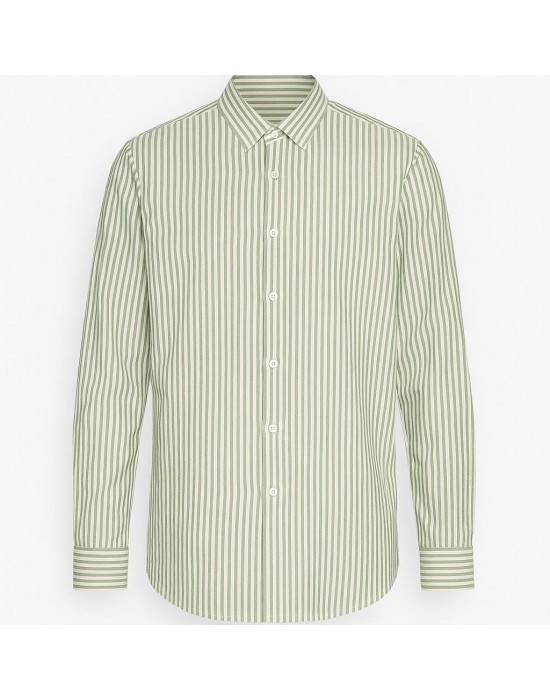 YEŞİL ÇİZGİLİ GÖMLEK  