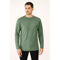 YEŞİL PETEK KUMAŞ SWEATSHİRT