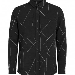 SİYAH ÇİZGİLİ GÖMLEK 