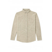 BEJ ÇİZGİLİ GÖMLEK 