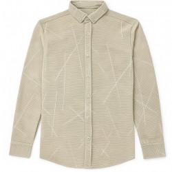 BEJ ÇİZGİLİ GÖMLEK 