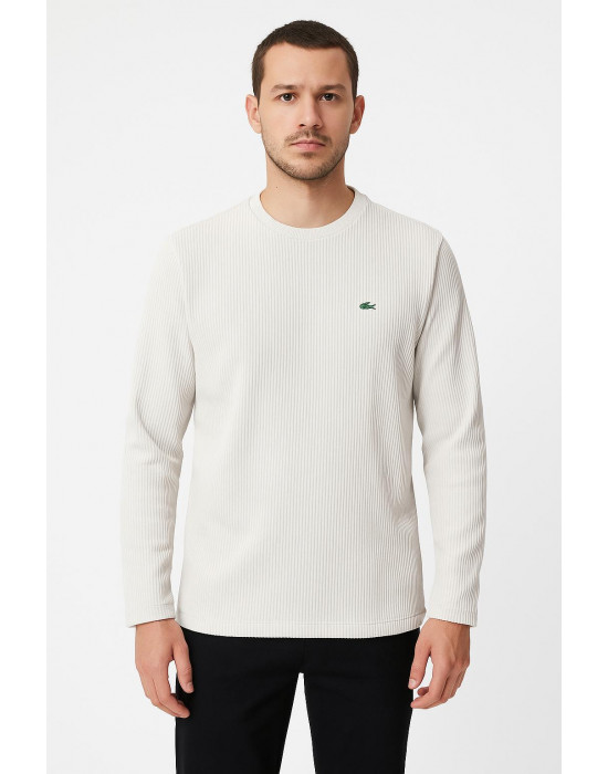 TAŞ KENDİNDEN ÇİZGİLİ SWEATSHİRT 