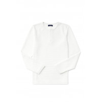 BEYAZ POLO YAKA SWEATSHİRT 