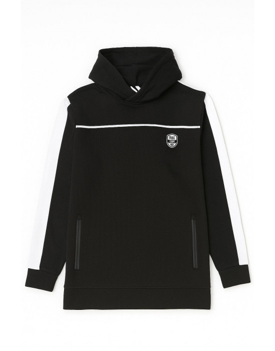 SİYAH KAPÜŞONLU SWEATSHİRT 