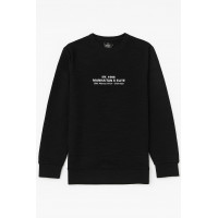 SİYAH BASKILI SWEATSHİRT 