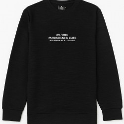 SİYAH BASKILI SWEATSHİRT 