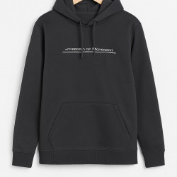 SİYAH FREEDOM YAZILI SWEATSHİRT