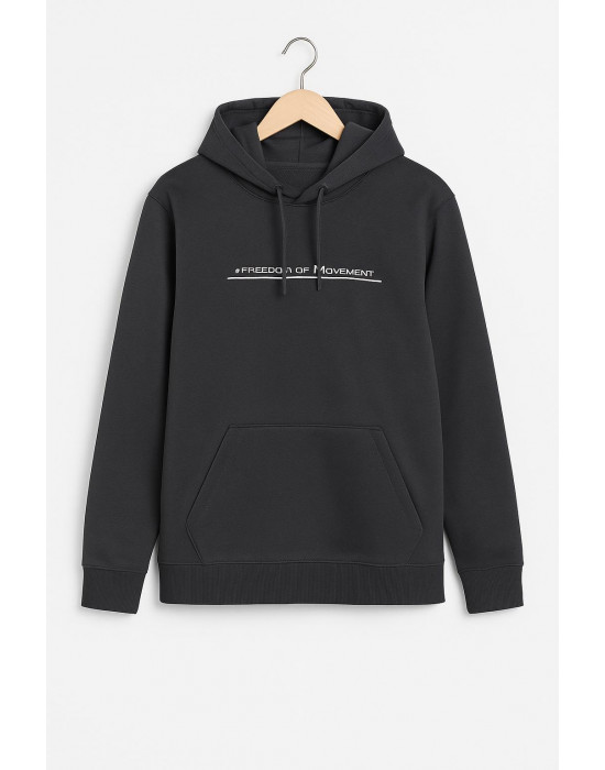 SİYAH FREEDOM YAZILI SWEATSHİRT